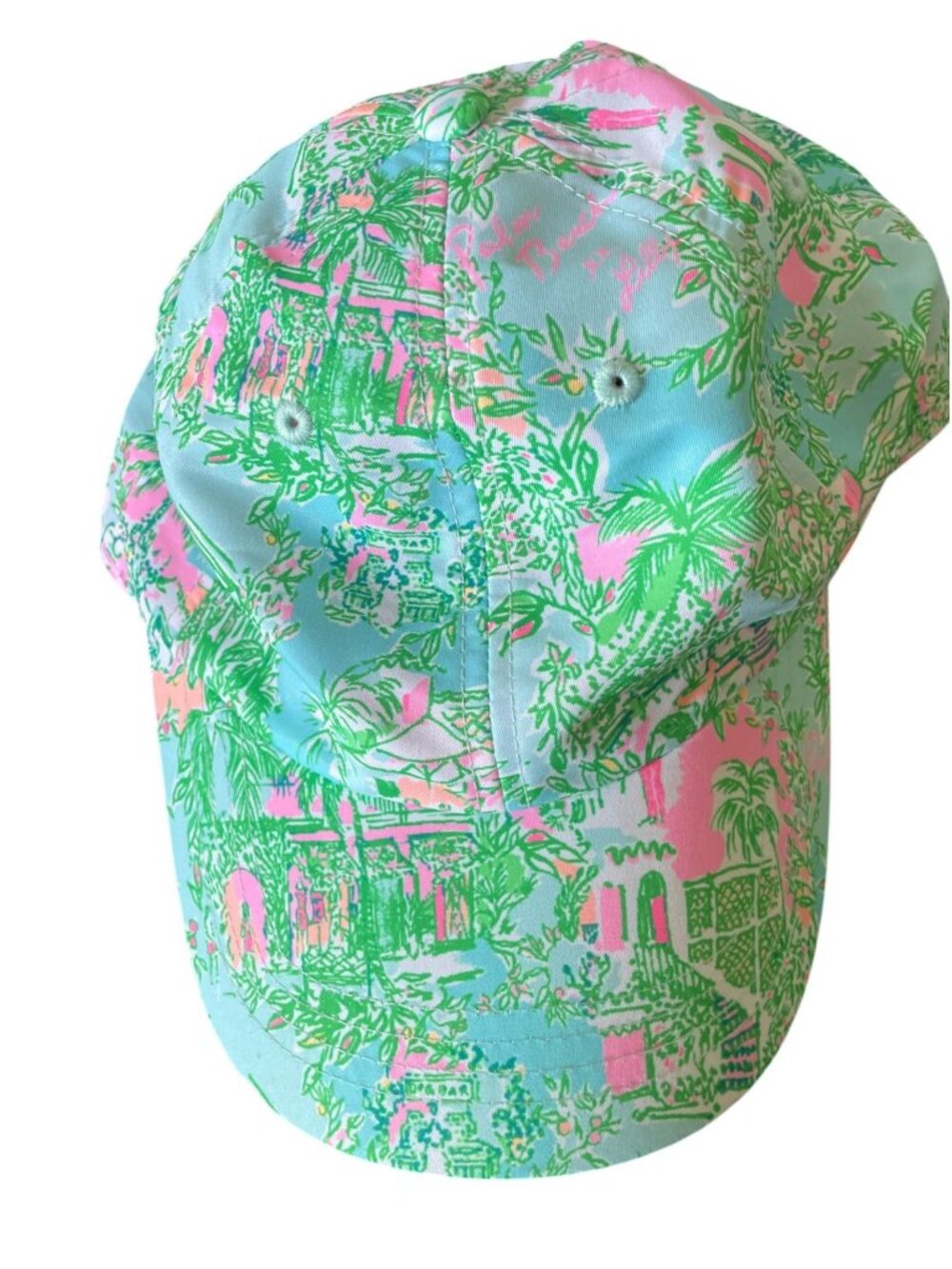 Lilly Pulitzer Run Around Baseball Hat Cap - Lilly Loves Palm Beach Print - OS - Picture 10 of 10